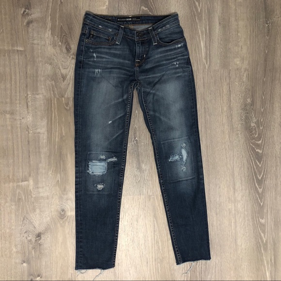 Big Star "Alex" Mid-rise Skinny distressed jeans - sizes 24 - Picture 3 of 15